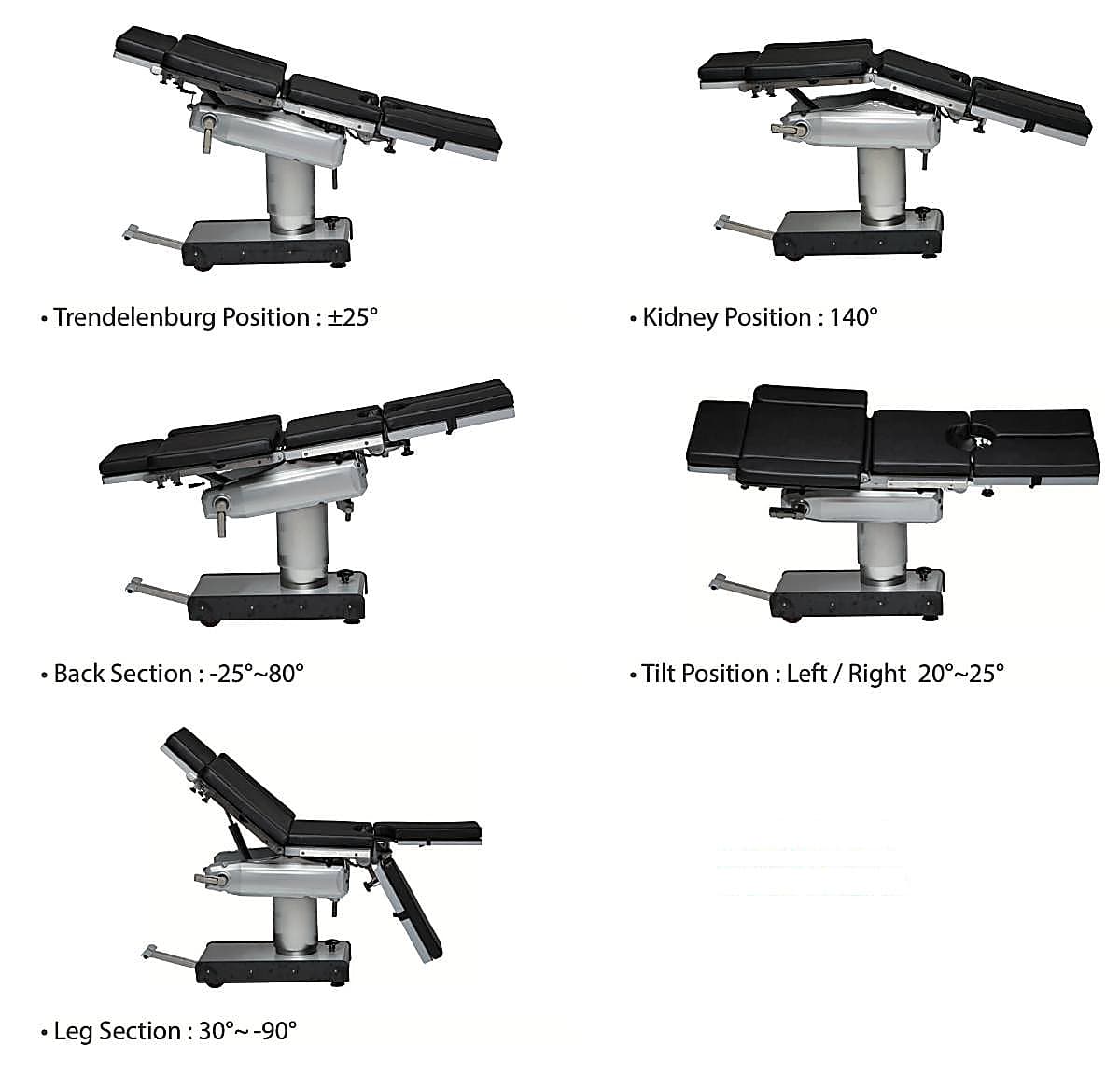 Bàn mổ thuỷ lực điều chỉnh đa hướng Elpis EL-OT300