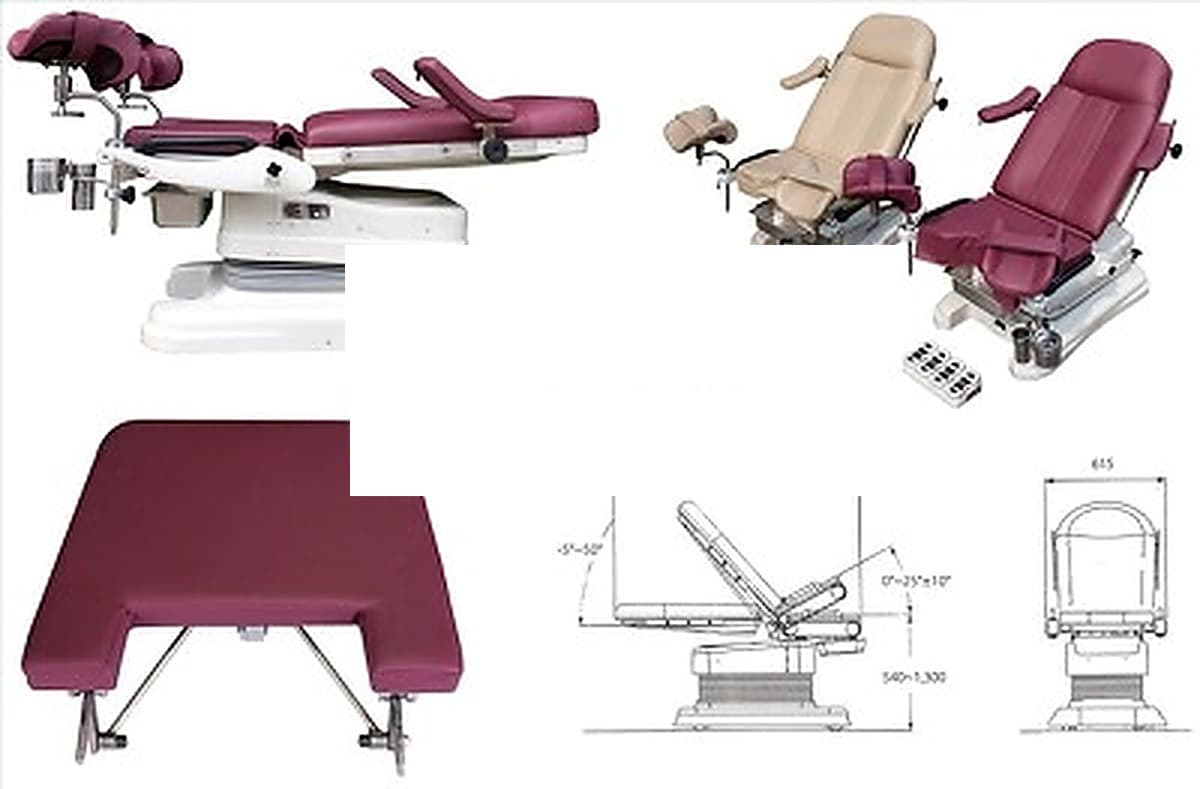 Bàn khám và điều trị sản phụ khoa – tiết niệu điều khiển điện Jin Sol JS-005-1