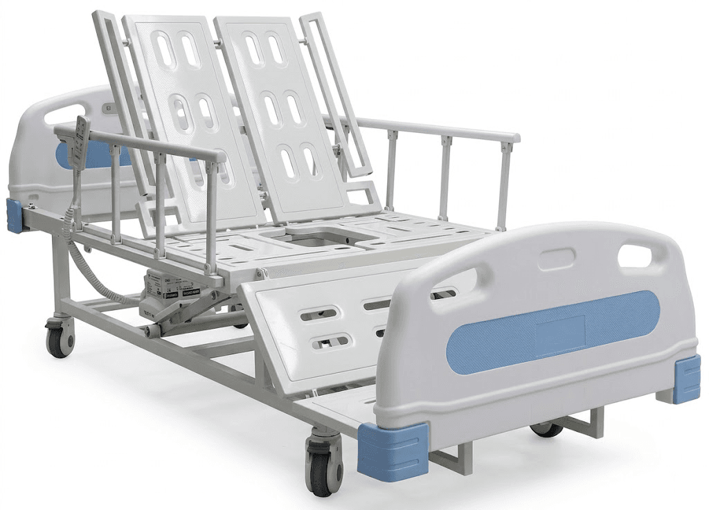 Giường bệnh đa chức năng có nghiêng và bô vệ sinh Jiu Guai JS-AD10