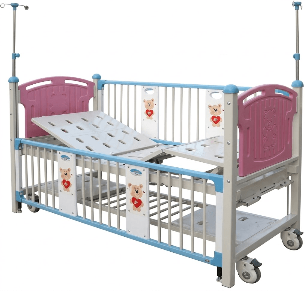 Giường bệnh nhi đa chức năng có thành chắn cao Jiu Guai JS-AE01