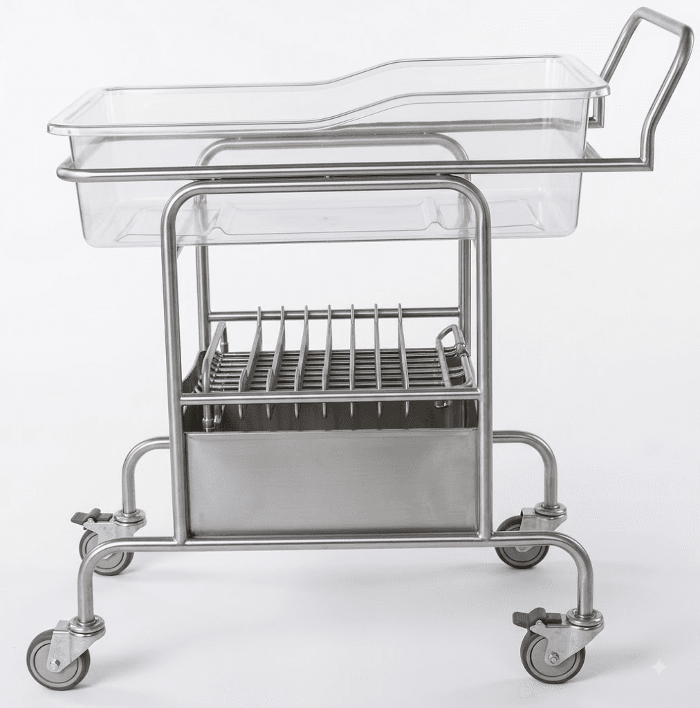 Xe nôi trẻ sơ sinh inox toàn phần Jiu Guai JS-AY06