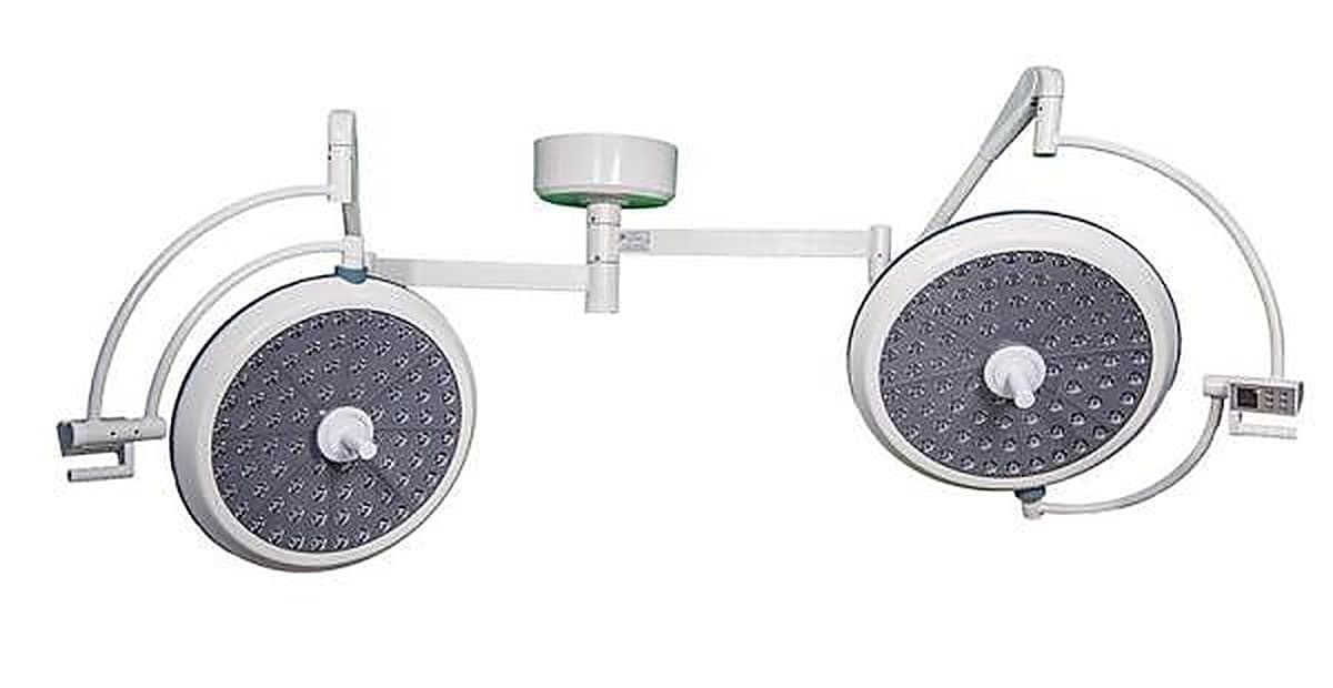 Đèn mổ LED treo trần hai tay chóa tròn 128 bóng Suxin SX-II 700/500